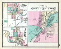 Sparta, Centralia and Grand Rapids, Black River Falls, Wisconsin State Atlas 1881
